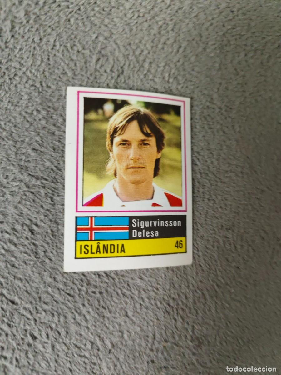Cartes &agrave; collectionner de Football: 46. SIGURVINSSON (ICELAND) SORCACIUS EURO 1984 ISLANDIA EUROCOPA FRANCIA 84 SIN PEGAR AAX