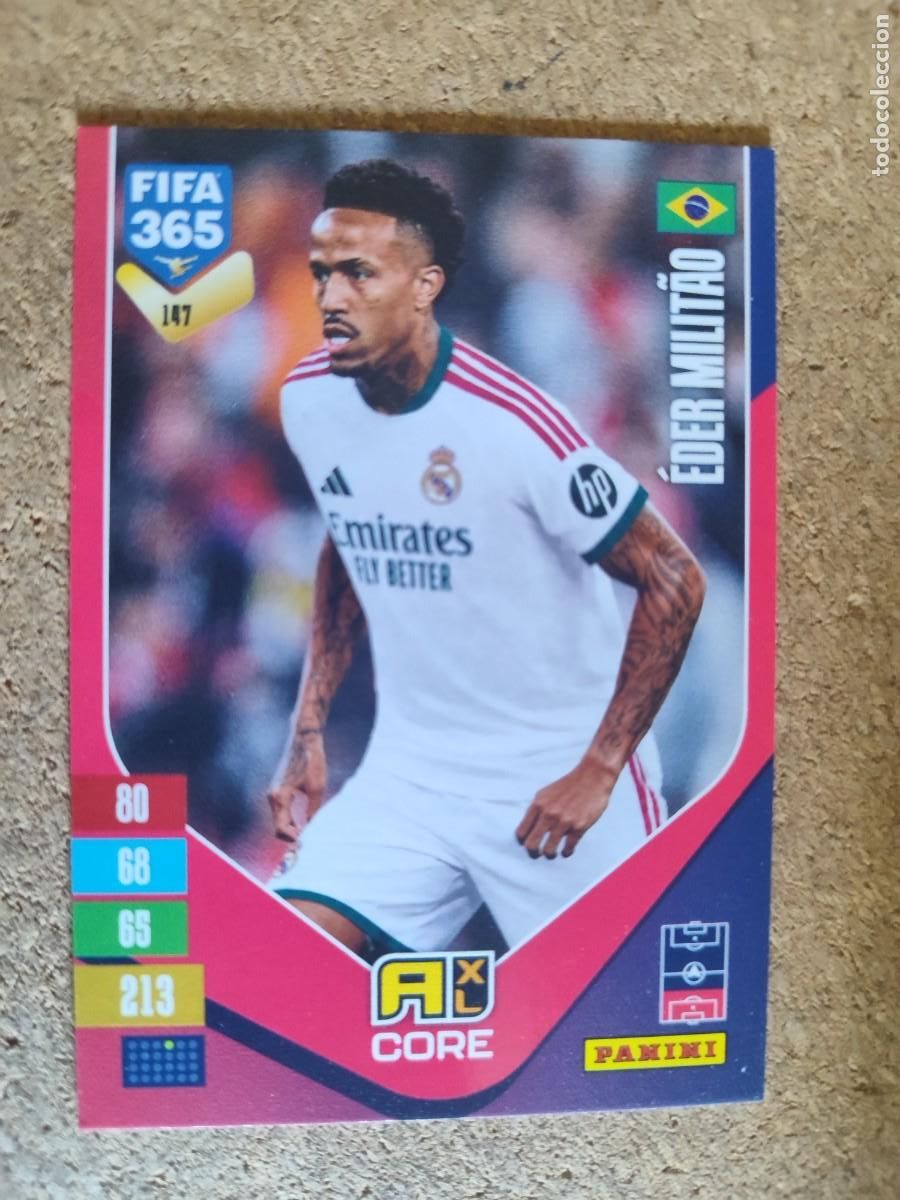 Figurine di Calcio: ADRENALYN FIFA 365 2027 CARD CORE MILITAO REAL MADRID # 147 PANINI