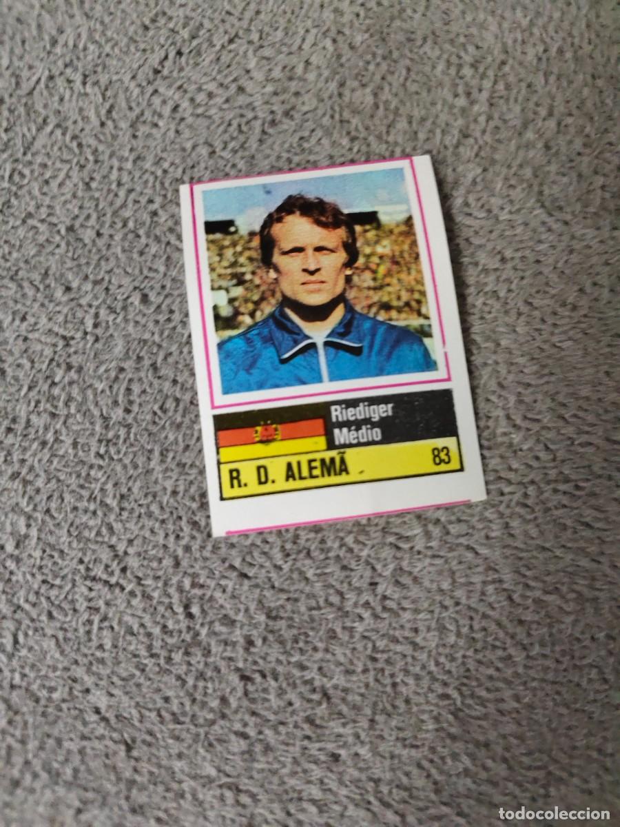 Fu&szlig;ball-Sticker: 83. RIEDIGER (GERMANY) SORCACIUS EURO 1984 DDR ALEMANIA ESTE EUROCOPA FRANCIA 84 SIN PEGAR AAX