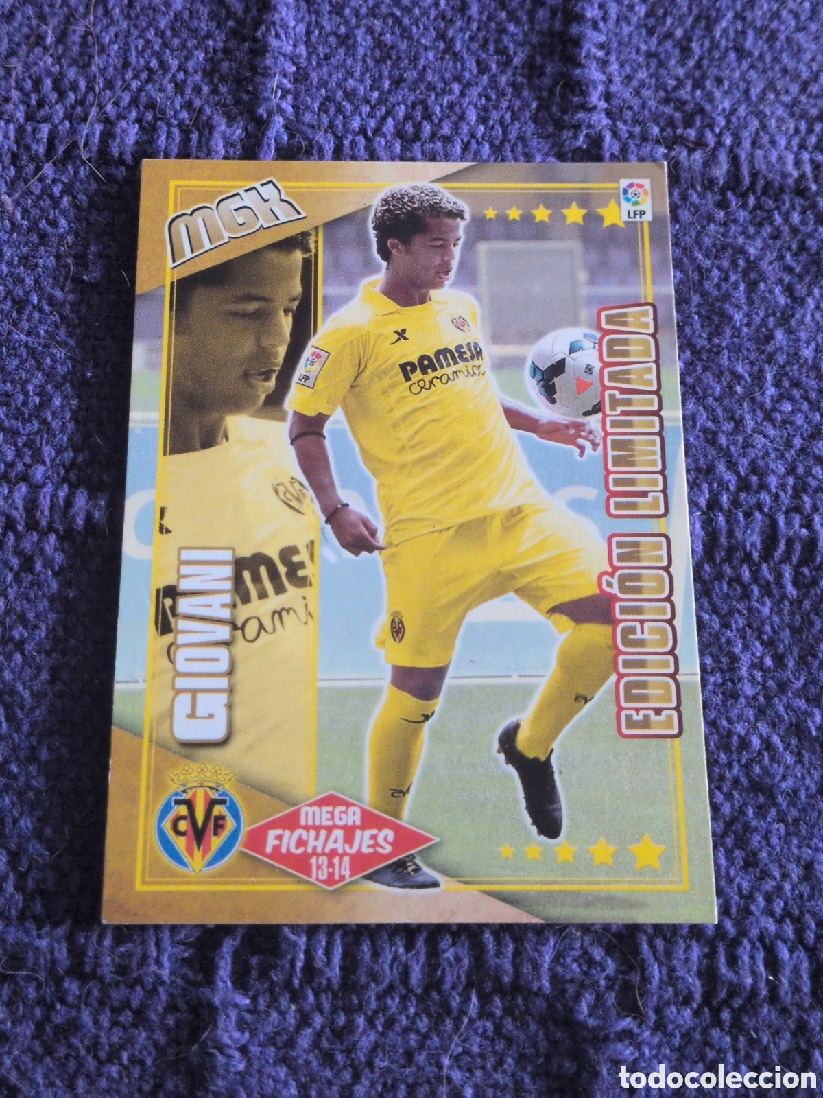 Football Stickers: PANINI MEGACRACKS 13/14 2013/2004 #509 GIOVANI (VILLARREAL C.F) EDICION LIMITADA
