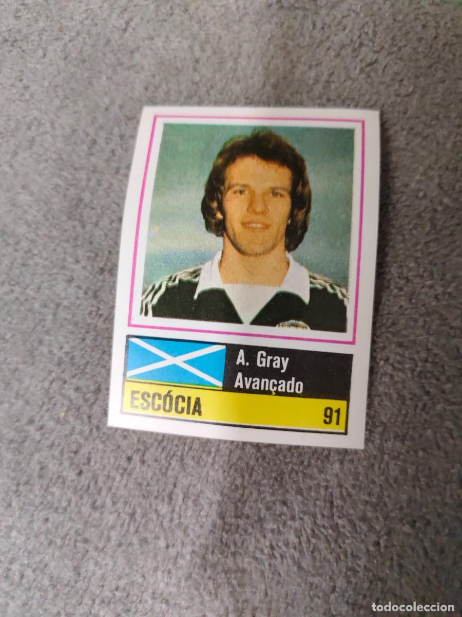 Fu&szlig;ball-Sticker: 91. A. GRAY (SCOTLAND) SORCACIUS EURO 1984 ESCOCIA EUROCOPA FRANCIA 84 SIN PEGAR AAX