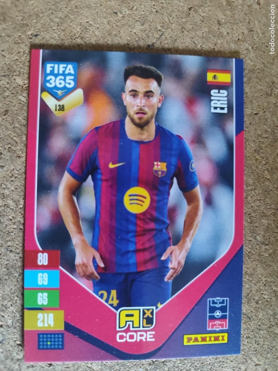 Figurine di Calcio: ADRENALYN FIFA 365 2027 CARD CORE ERIC GARCIA FC BARCELONA # 138 PANINI