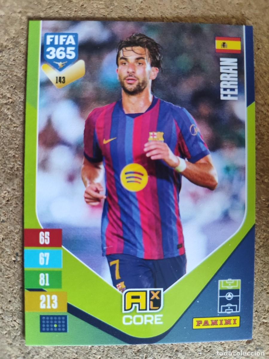 Cromos de f&uacute;tbol: ADRENALYN FIFA 365 2027 CARD CORE FERRAN FC BARCELONA # 143 PANINI