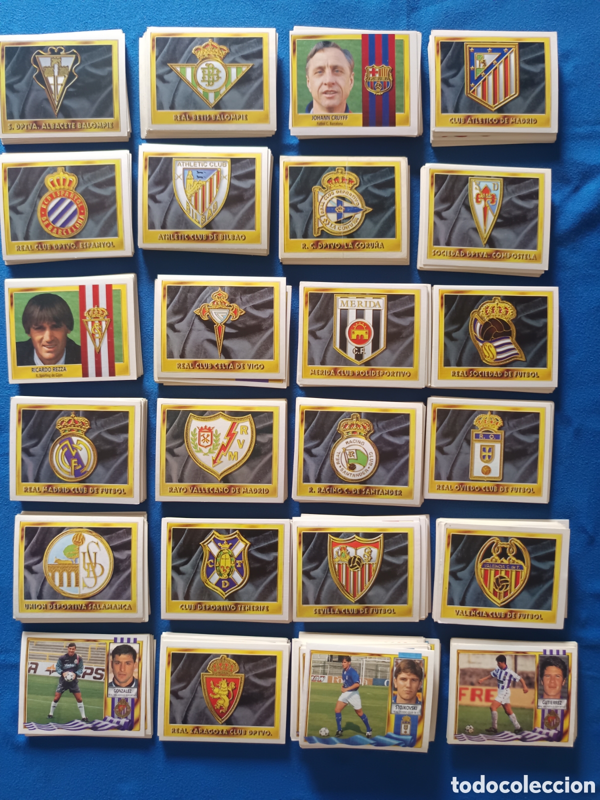 Cromos de f&uacute;tbol: 425 CROMOS F&Uacute;TBOL LIGA ESTE 1995-96 DIFERENTES SIN PEGAR