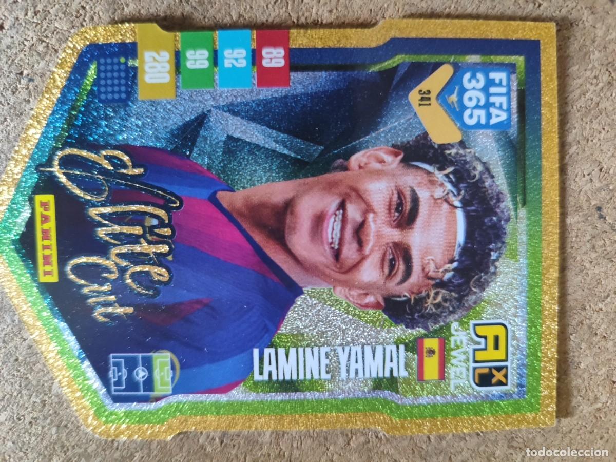 Cromos de f&uacute;tbol: ADRENALYN FIFA 365 2027 CARD ELITE CUT LAMINE YAMAL FC BARCELONA # 341 PANINI