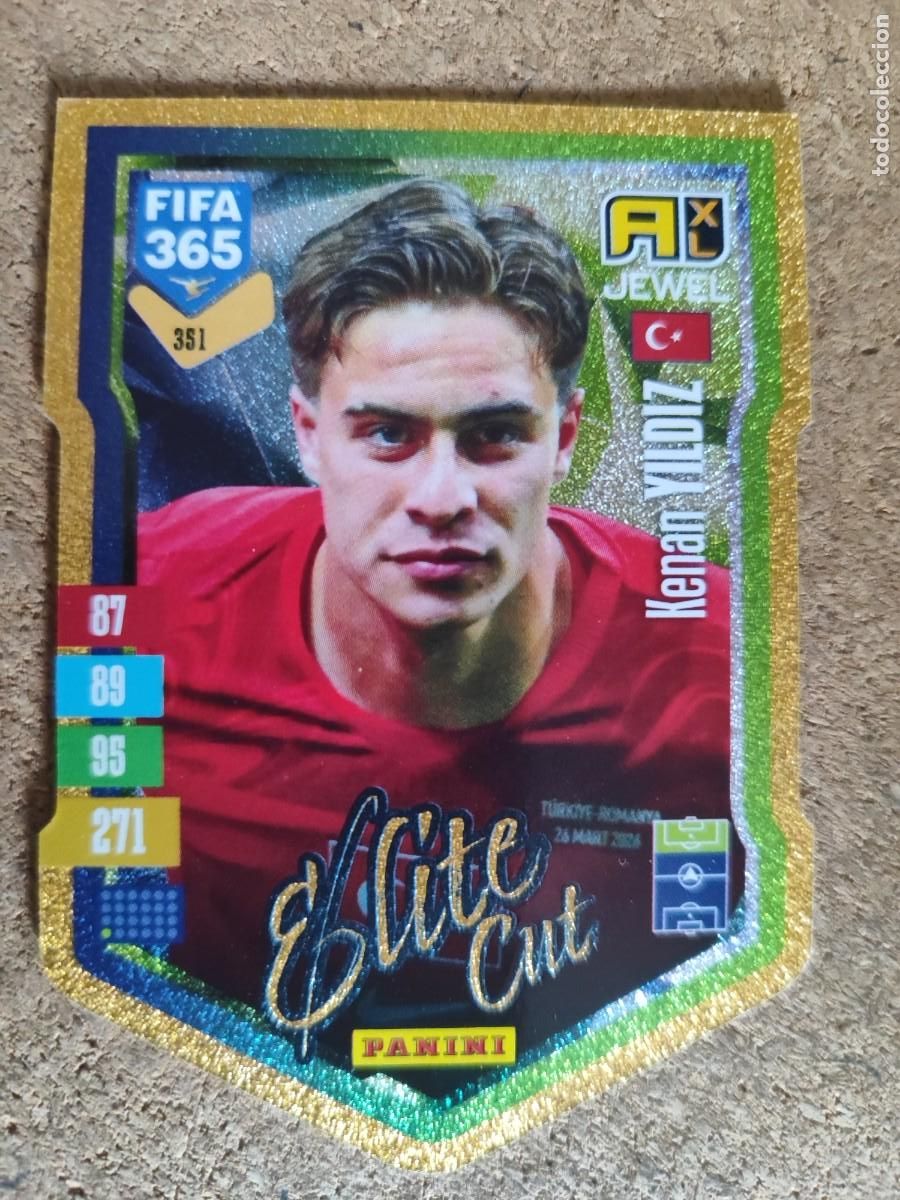 Figurine di Calcio: ADRENALYN FIFA 365 2027 CARD ELITE CUT YILDIZ TURQUIA # 351 PANINI