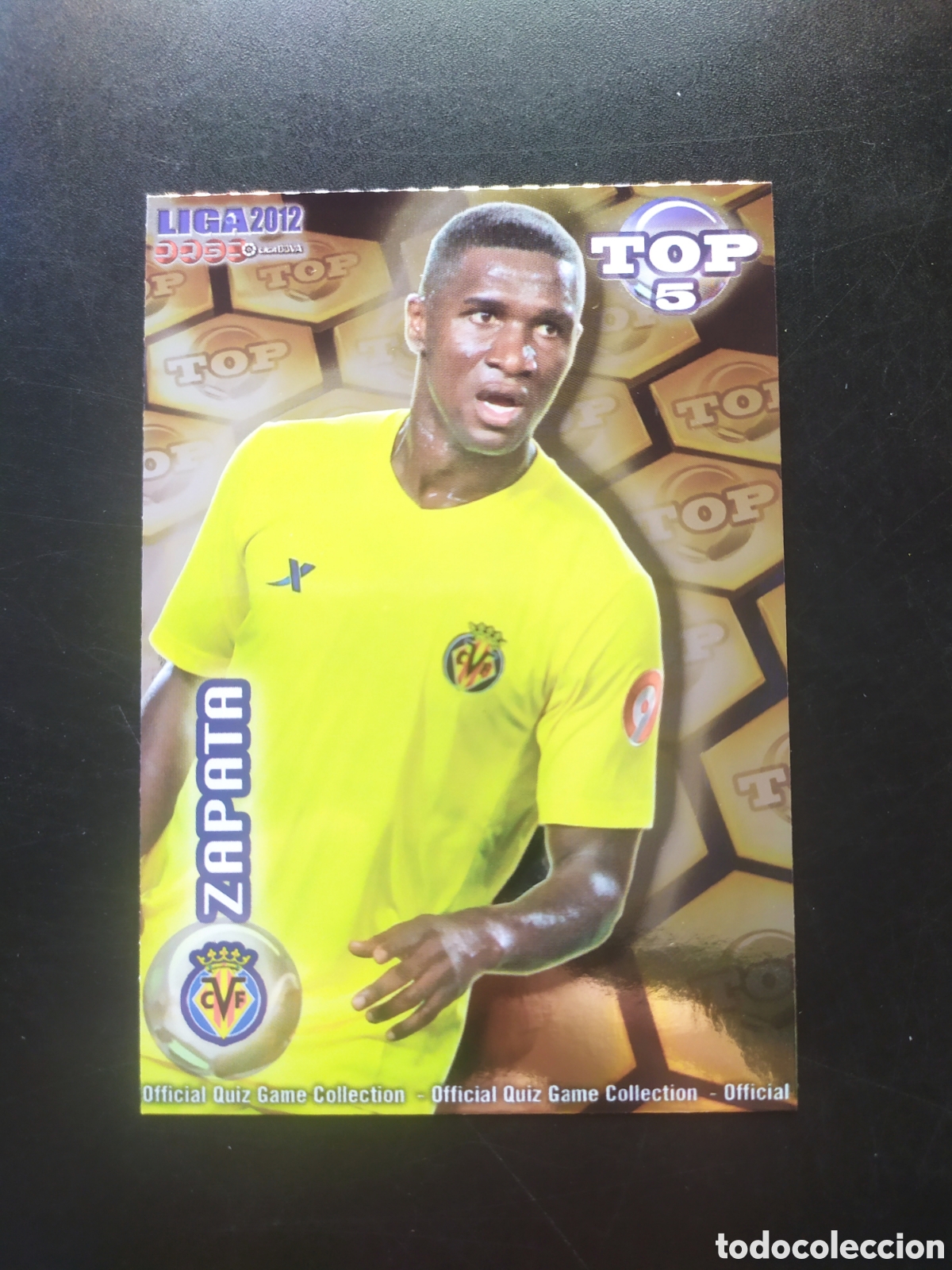 Cromos de f&uacute;tbol: Mundicromo fichas Liga 2011 2012 11 12 Zapata top brillo dorado n&deg; 575 Villarreal
