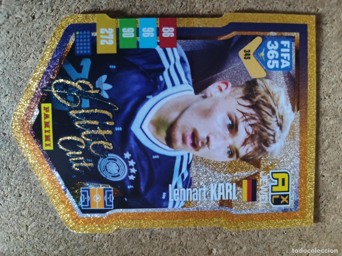 Figurine di Calcio: ADRENALYN FIFA 365 2027 CARD ELITE CUT KARL ALEMANIA # 345 PANINI