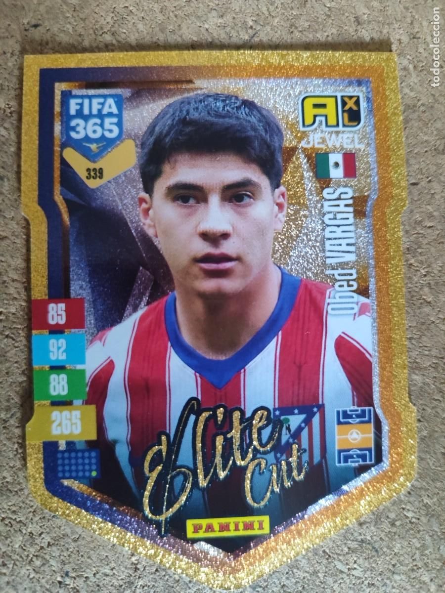 Football Stickers: ADRENALYN FIFA 365 2027 CARD ELITE CUT VARGAS AT MADRID # 339 PANINI