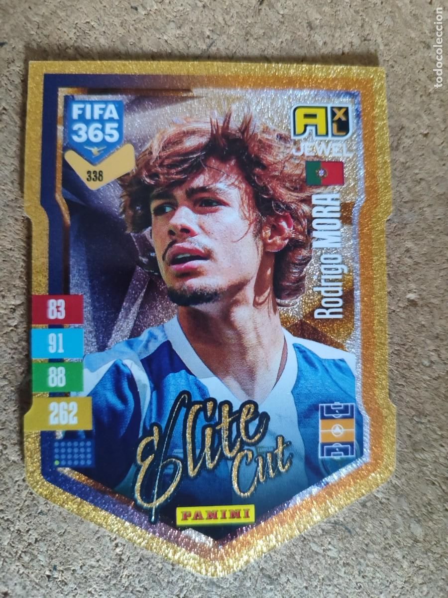 Football Stickers: ADRENALYN FIFA 365 2027 CARD ELITE CUT RODRIGO MORA PORTO # 338 PANINI