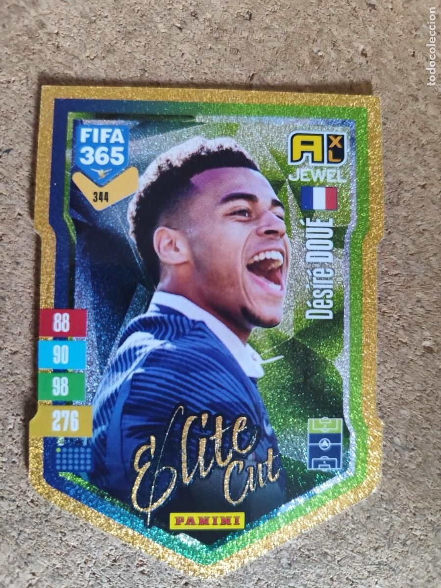 Cromos de f&uacute;tbol: ADRENALYN FIFA 365 2027 CARD ELITE CUT DOUE FRANCIA # 344 PANINI