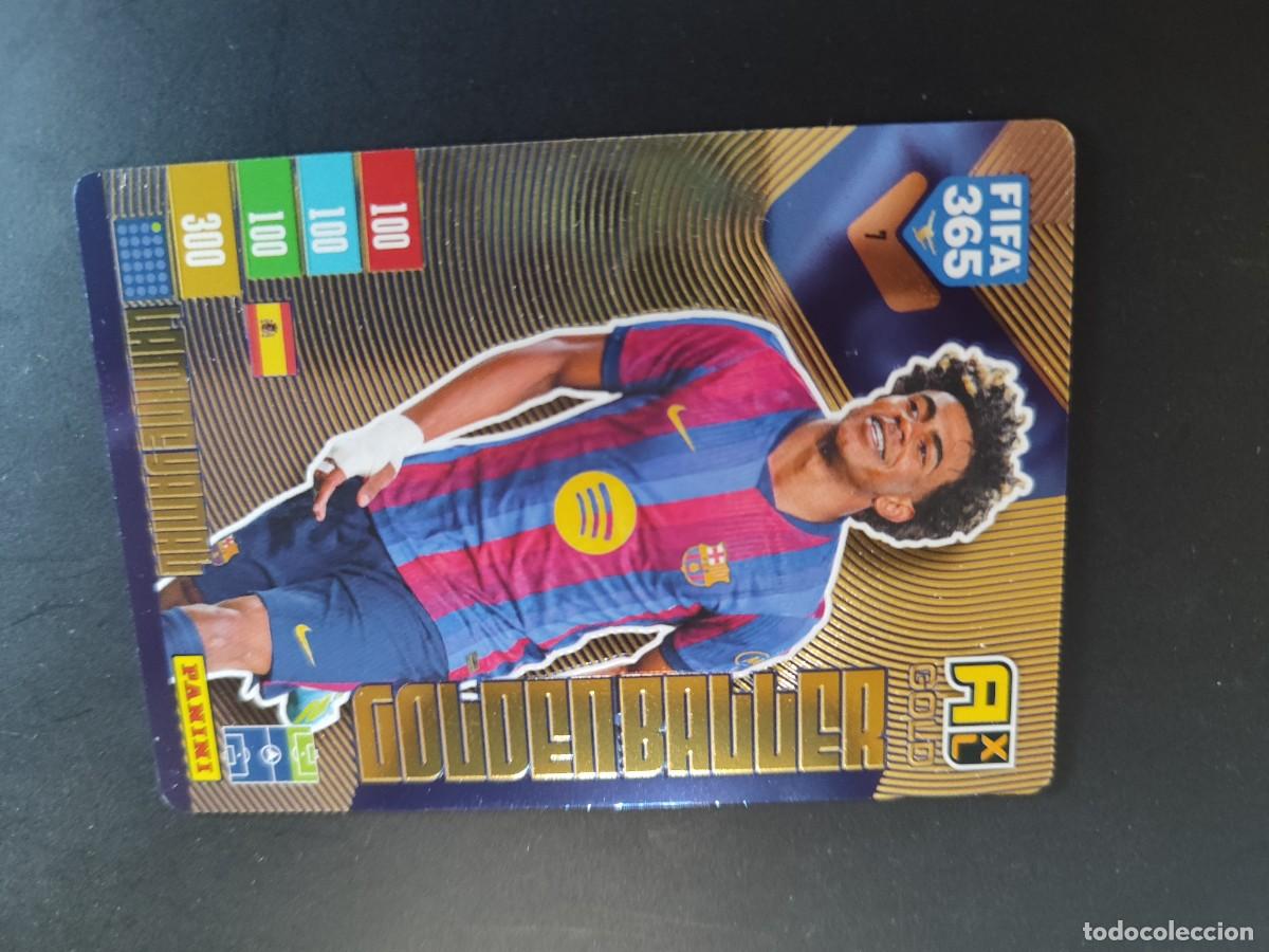 Cromos de f&uacute;tbol: ADRENALYN FIFA 365 2027 CARD GOLDEN BALLER LAMINE YAMAL FC BARCELONA ( BALON DE ORO ) PANINI