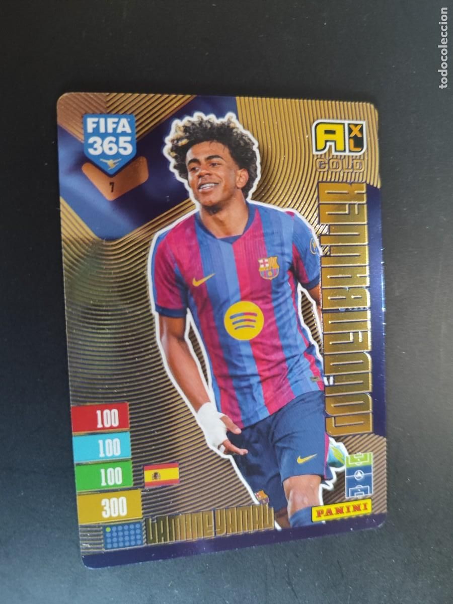 Fu&szlig;ball-Sticker: ADRENALYN FIFA 365 2027 CARD GOLDEN BALLER LAMINE YAMAL FC BARCELONA ( BALON DE ORO ) PANINI