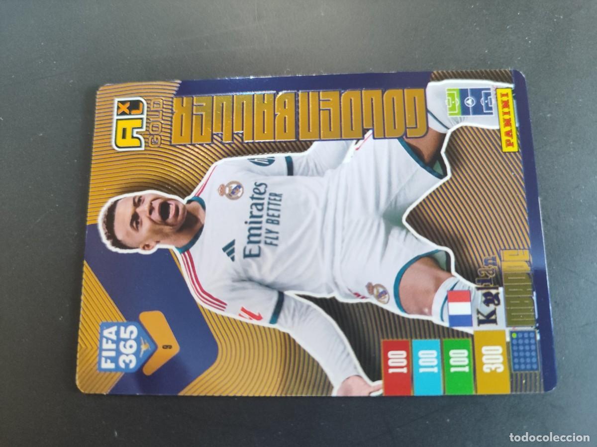 Cromos de f&uacute;tbol: ADRENALYN FIFA 365 2027 CARD GOLDEN BALLER MBAPPE REAL MADRID ( BALON DE ORO ) PANINI