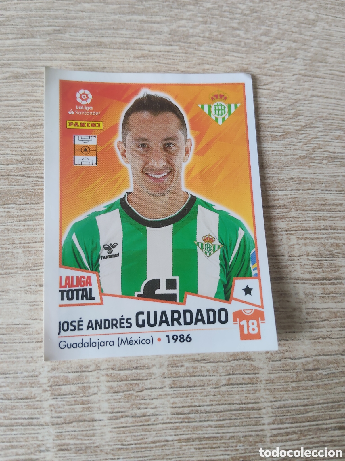 Cromos de f&uacute;tbol: Panini la liga total 2022 2023 22 23 103 Guardado Real Betis