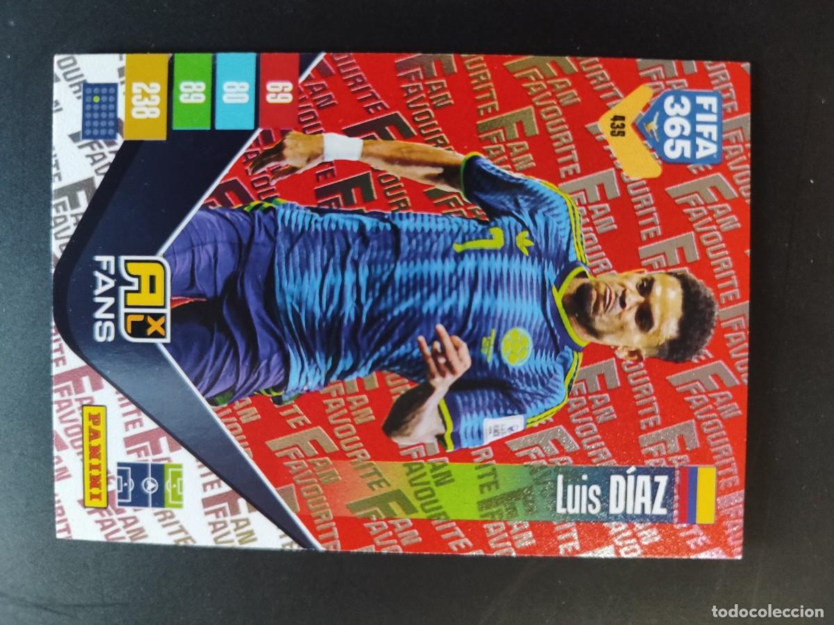 Cromos de f&uacute;tbol: ADRENALYN FIFA 365 2027 CARD PARALELA RED LUIS DIAZ COLOMBIA # 435 PANINI