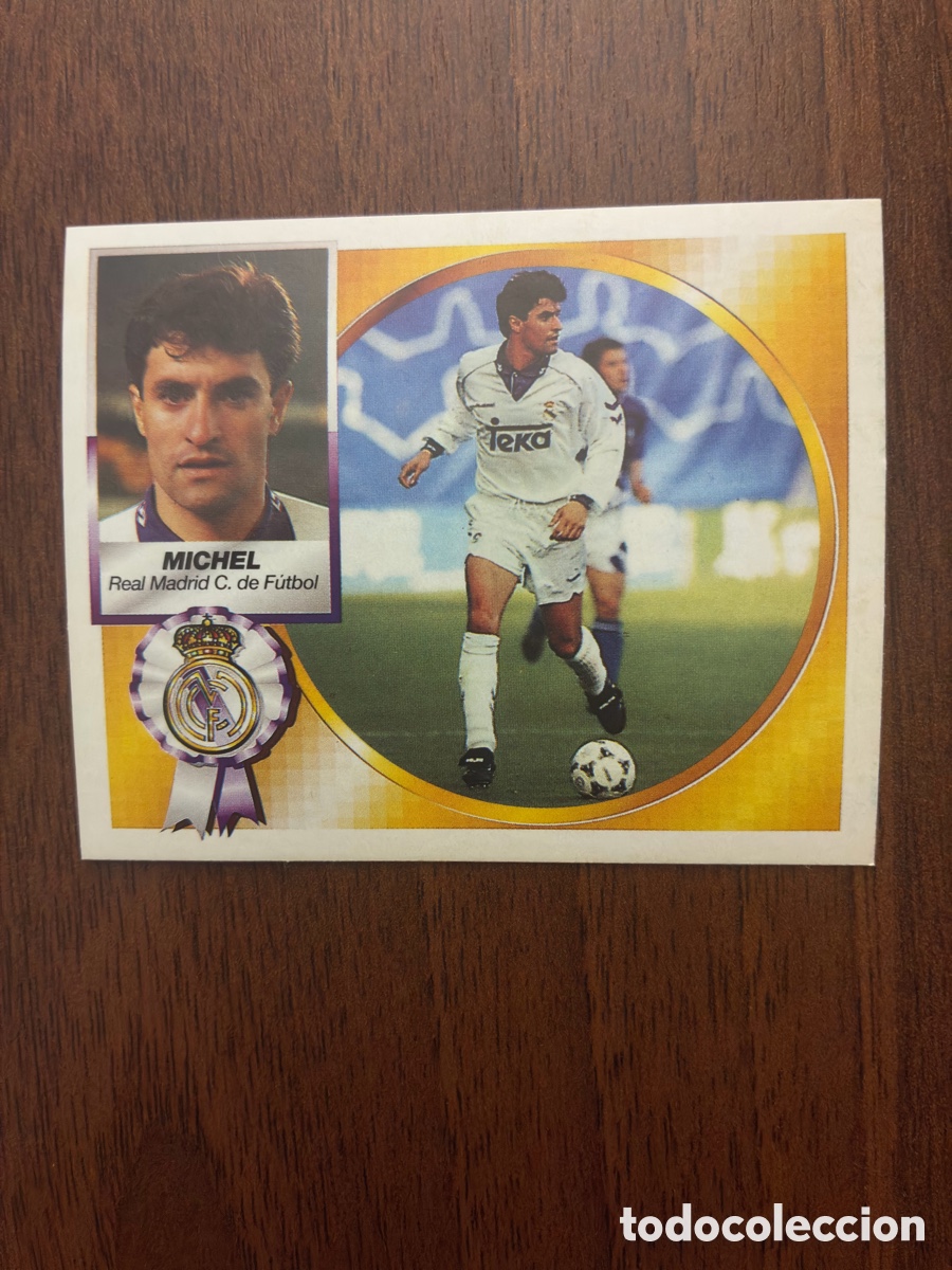 Fu&szlig;ball-Sticker: Cromo M&iacute;chel - Real Madrid - Liga 94-95 - Ediciones Este (Nunca Pegado / Impecable)