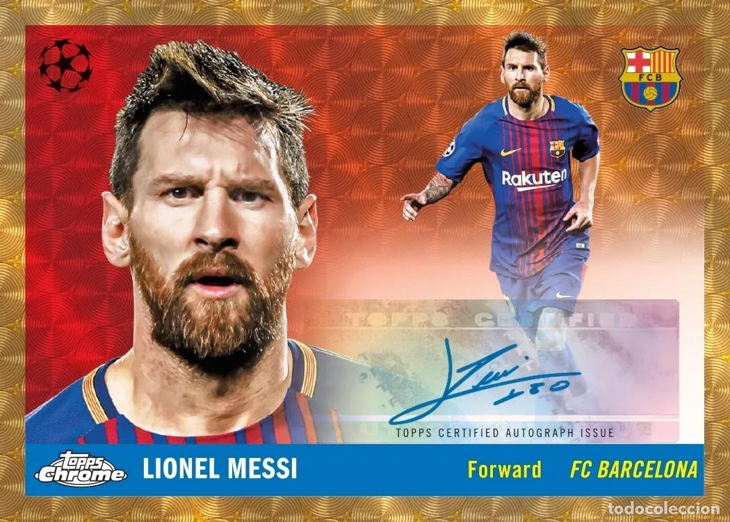 Cromos de f&uacute;tbol: Lionel Messi &ndash; Cromo de colecci&oacute;n 2026 con firma impresa