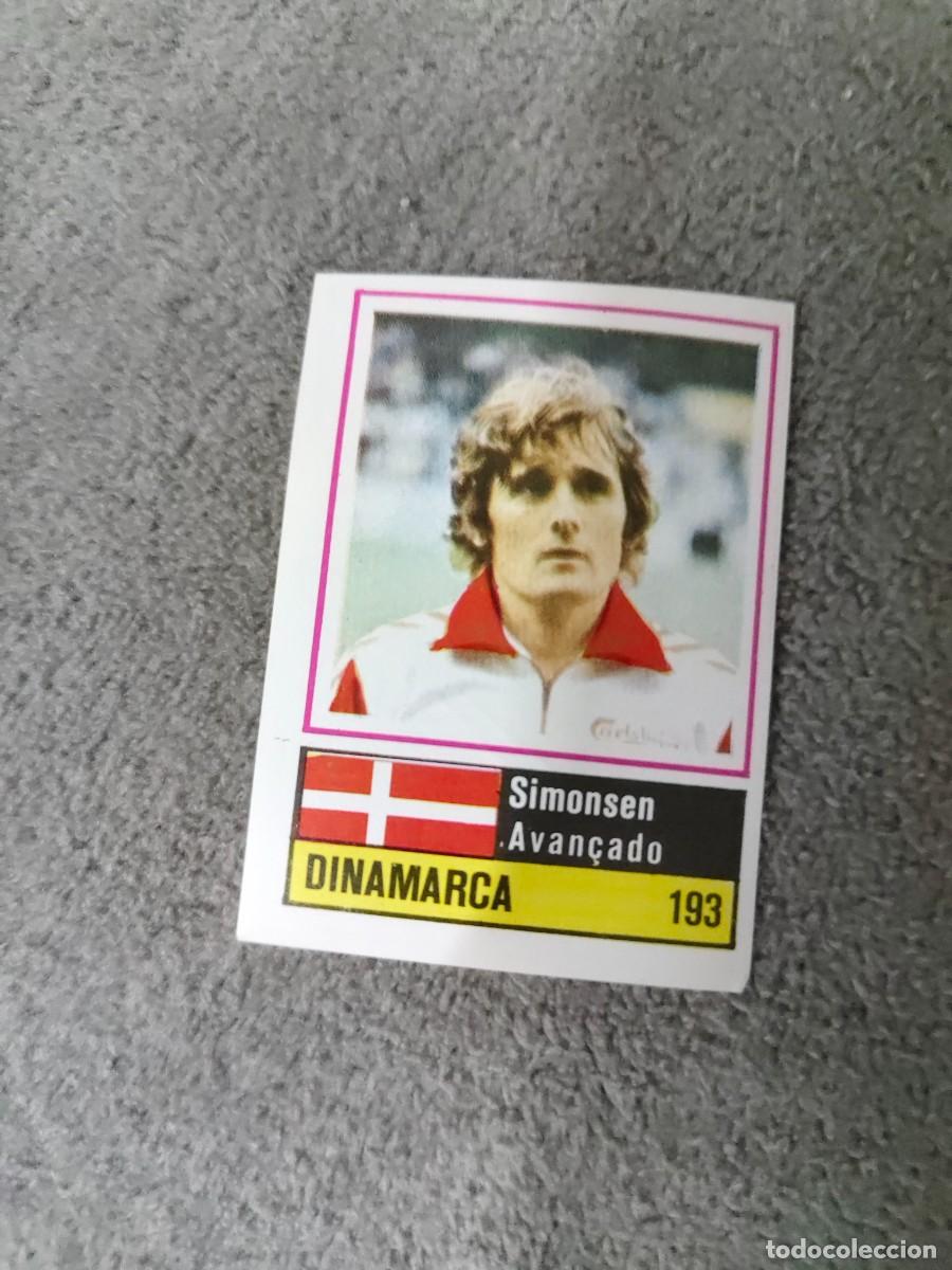 Football Stickers: 193. SIMONSEN (DENMARK) SORCACIUS EURO 1984 DINAMARCA EUROCOPA FRANCIA 84 SIN PEGAR AAX