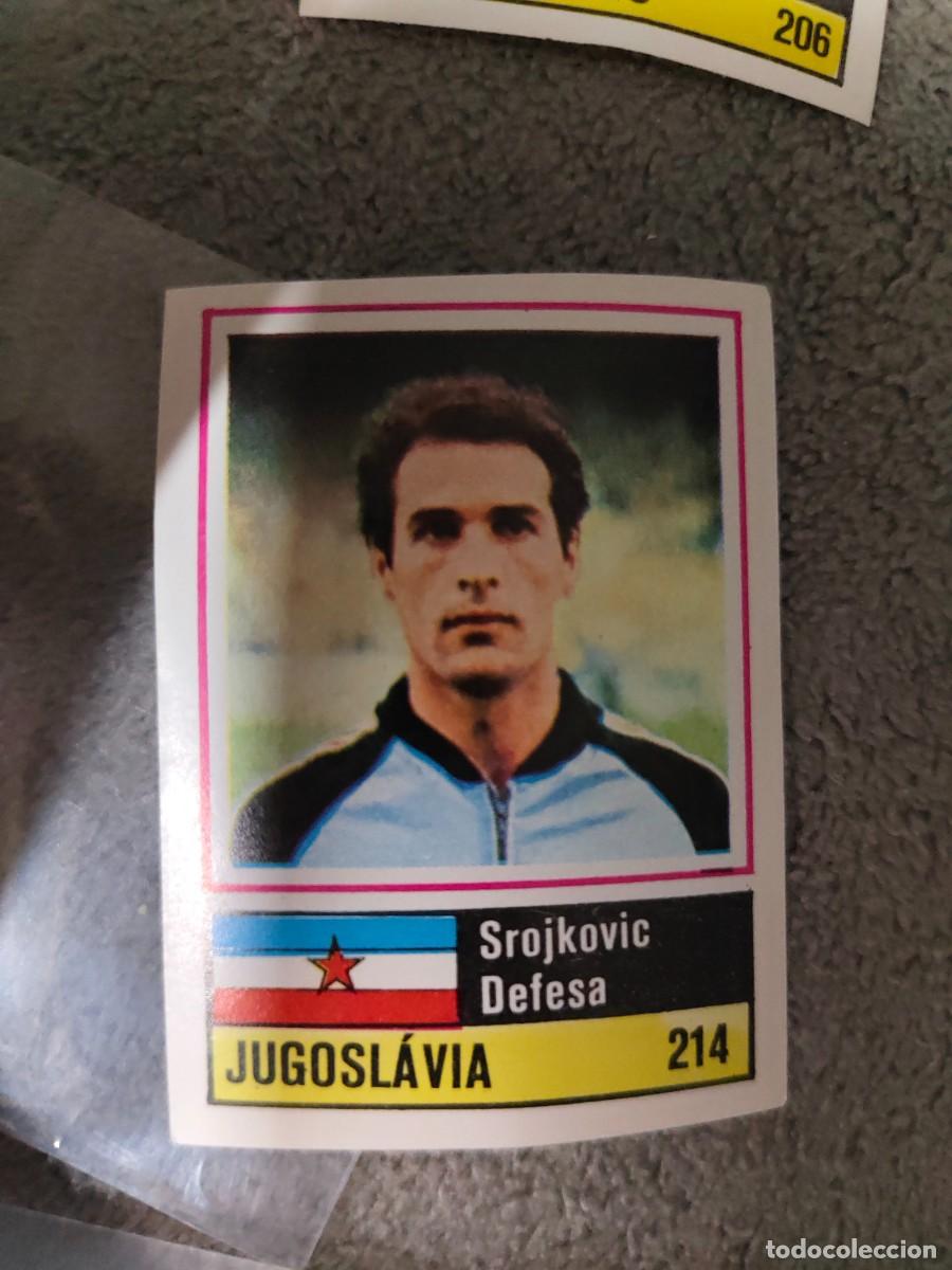 Cromos de f&uacute;tbol: 214. SROJKOVIC (YUGOSLAVIA) SORCACIUS EURO 1984 YUGOSLAVIA EUROCOPA FRANCIA 84 SIN PEGAR AAX