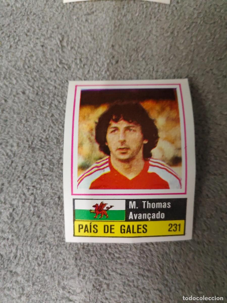 Cromos de Futebol: 231. M. THOMAS (WALES) SORCACIUS EURO 1984 PA&Iacute;S DE GALES EUROCOPA FRANCIA 84 SIN PEGAR AAX