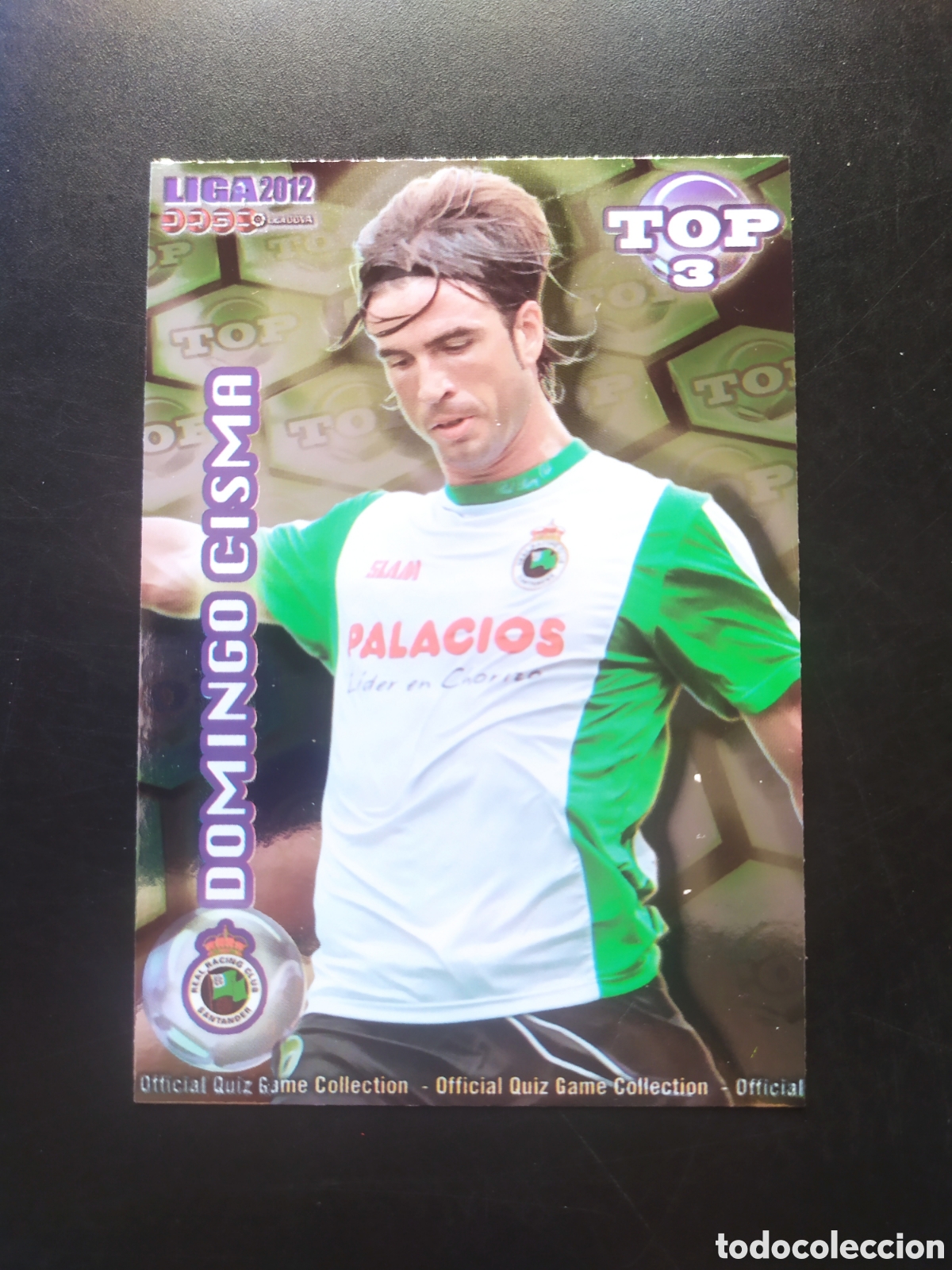 Cromos de f&uacute;tbol: Mundicromo fichas Liga 2011 2012 11 12 Domingo Cisma top brillo verde n&deg; 580 Racing Santander