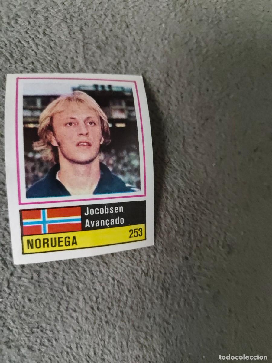 Football Stickers: 253. JACOBSEN (NORWAY) SORCACIUS EURO 1984 NORUEGA EUROCOPA FRANCIA 84 SIN PEGAR AAX