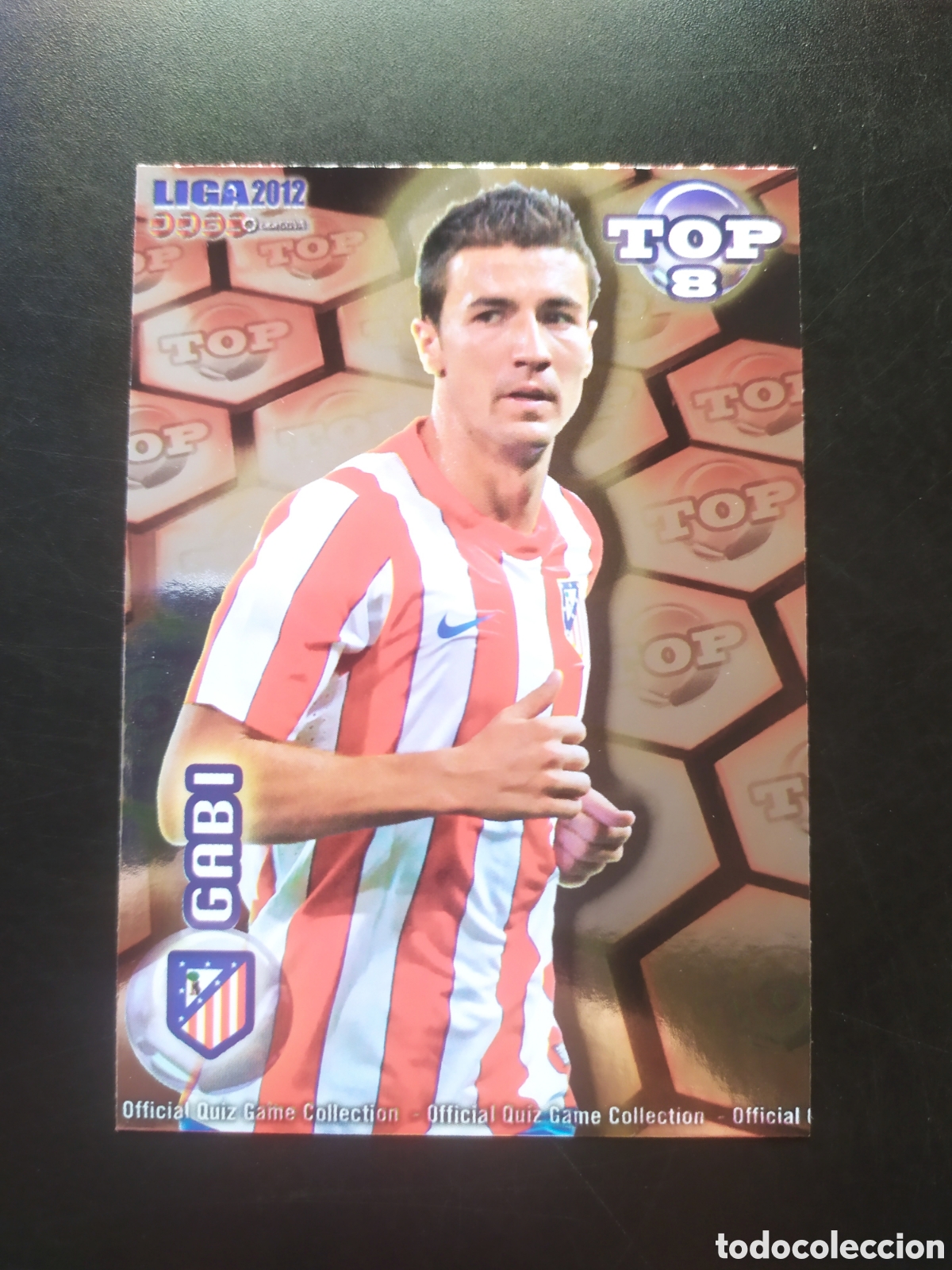 Cromos de f&uacute;tbol: Mundicromo fichas Liga 2011 2012 11 12 Gabi top brillo rojo n&deg; 611 Atl&eacute;tico Madrid