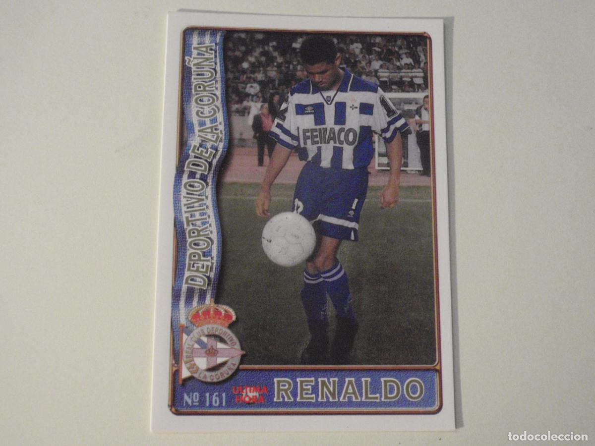 Cromos de f&uacute;tbol: Cromo n&ordm; 161 RENALDO Deportivo ULTIMA HORA. LAS FICHAS DE LA LIGA 1996 1997 MUNDICROMO. 96 97
