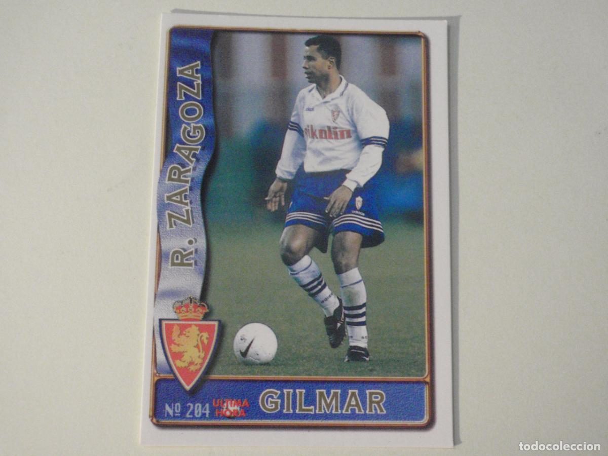 Cromos de f&uacute;tbol: Cromo n&ordm; 204 GILMAR Zaragoza ULTIMA HORA. LAS FICHAS DE LA LIGA 1996 1997 MUNDICROMO. 96 97