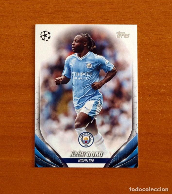 Cromos de f&uacute;tbol: Manchester City -N&ordm; 171 J&eacute;r&eacute;my Doku -Topps Champions League UEFA - 2023-2024-23-24