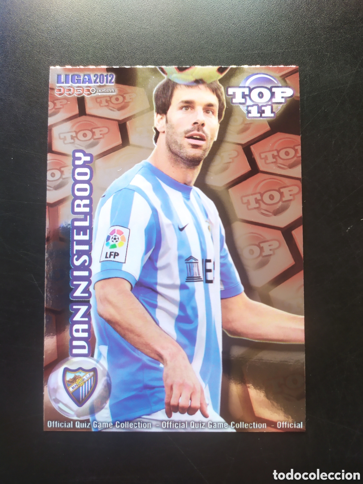 Figurine di Calcio: Mundicromo fichas Liga 2011 2012 11 12 Van Nistelrooy top brillo rojo n&deg; 636 M&aacute;laga
