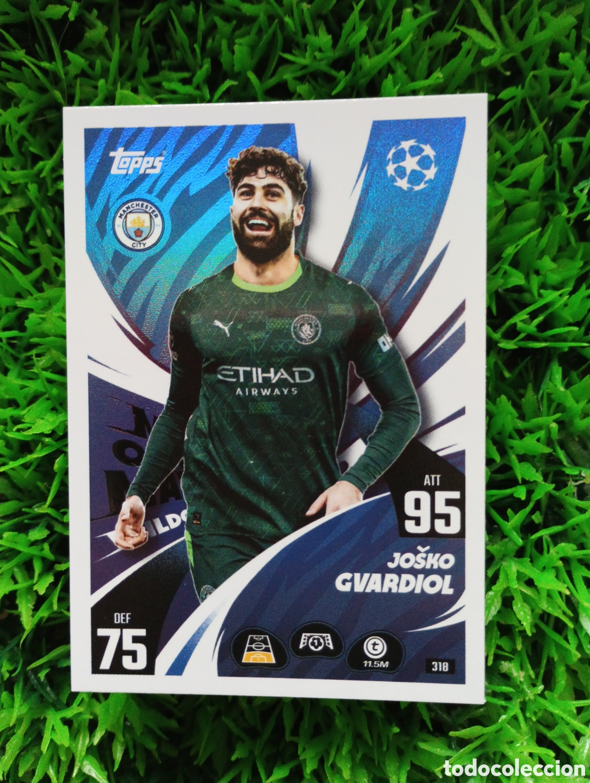 Figurine di Calcio: Gvardiol Manchester City MAN OF THE MATCH Match Attax 25-26 # 318