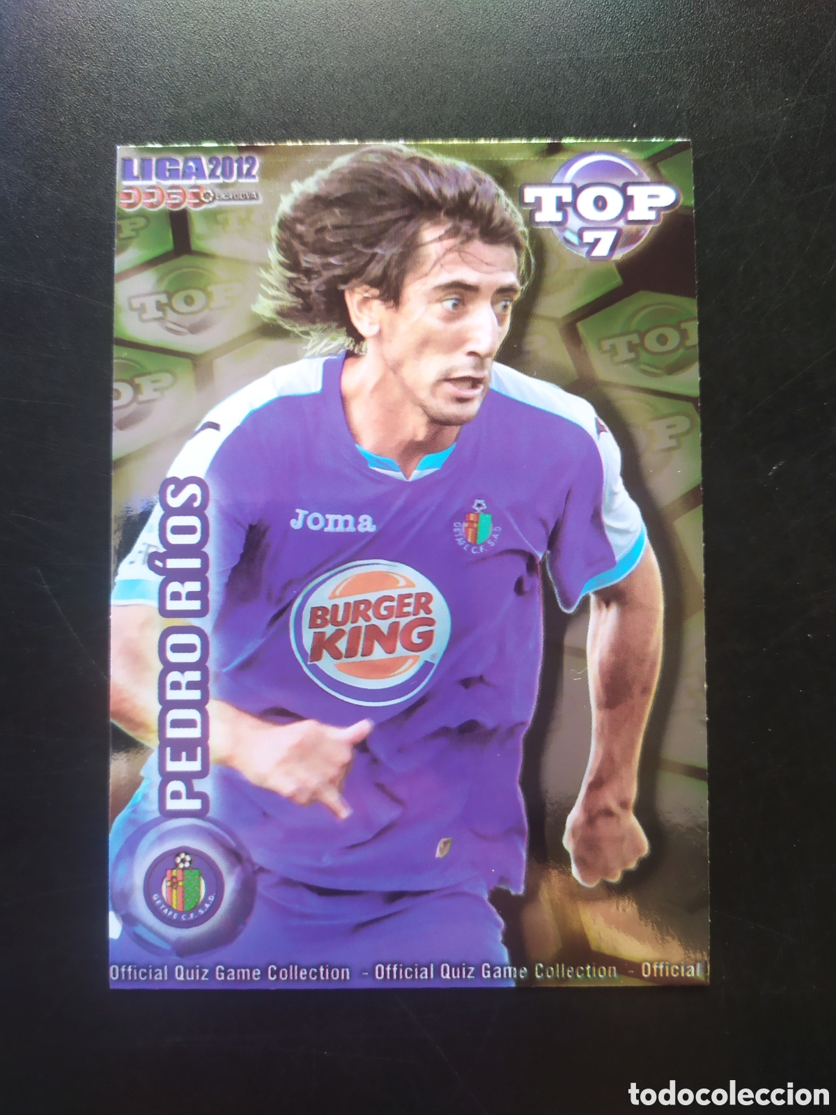 Cromos de f&uacute;tbol: Mundicromo fichas Liga 2011 2012 11 12 Pedro R&iacute;os top brillo verde n&deg; 503 Getafe