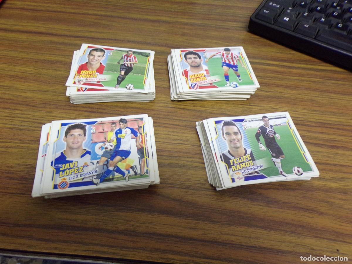 Cromos de f&uacute;tbol: lote 200 cromos liga 2010 2011 futbol sin pegar nunca buen estado