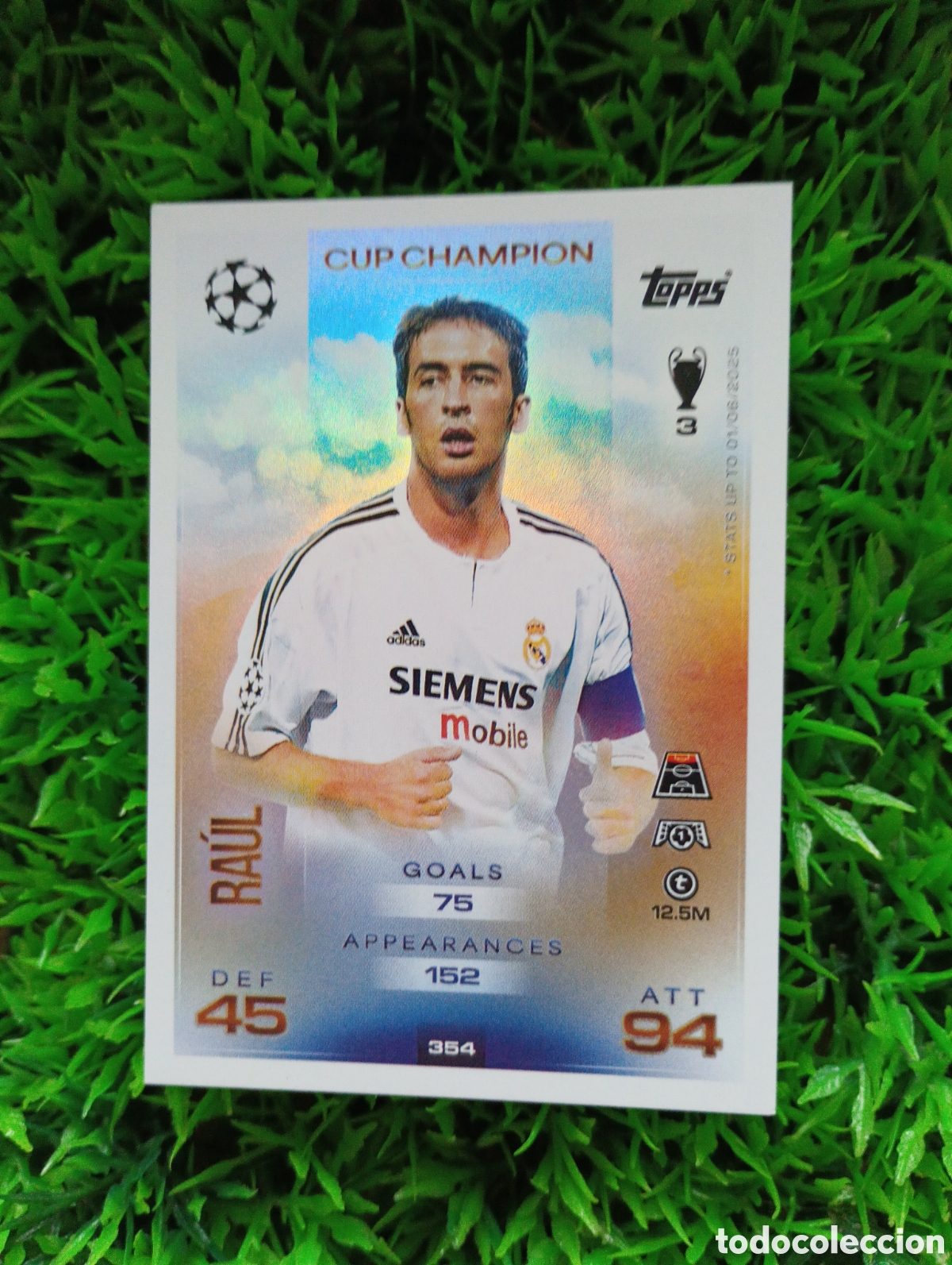 Figurine di Calcio: Raul Real Madrid CUP CHAMPION Match Attax 25-26 # 354