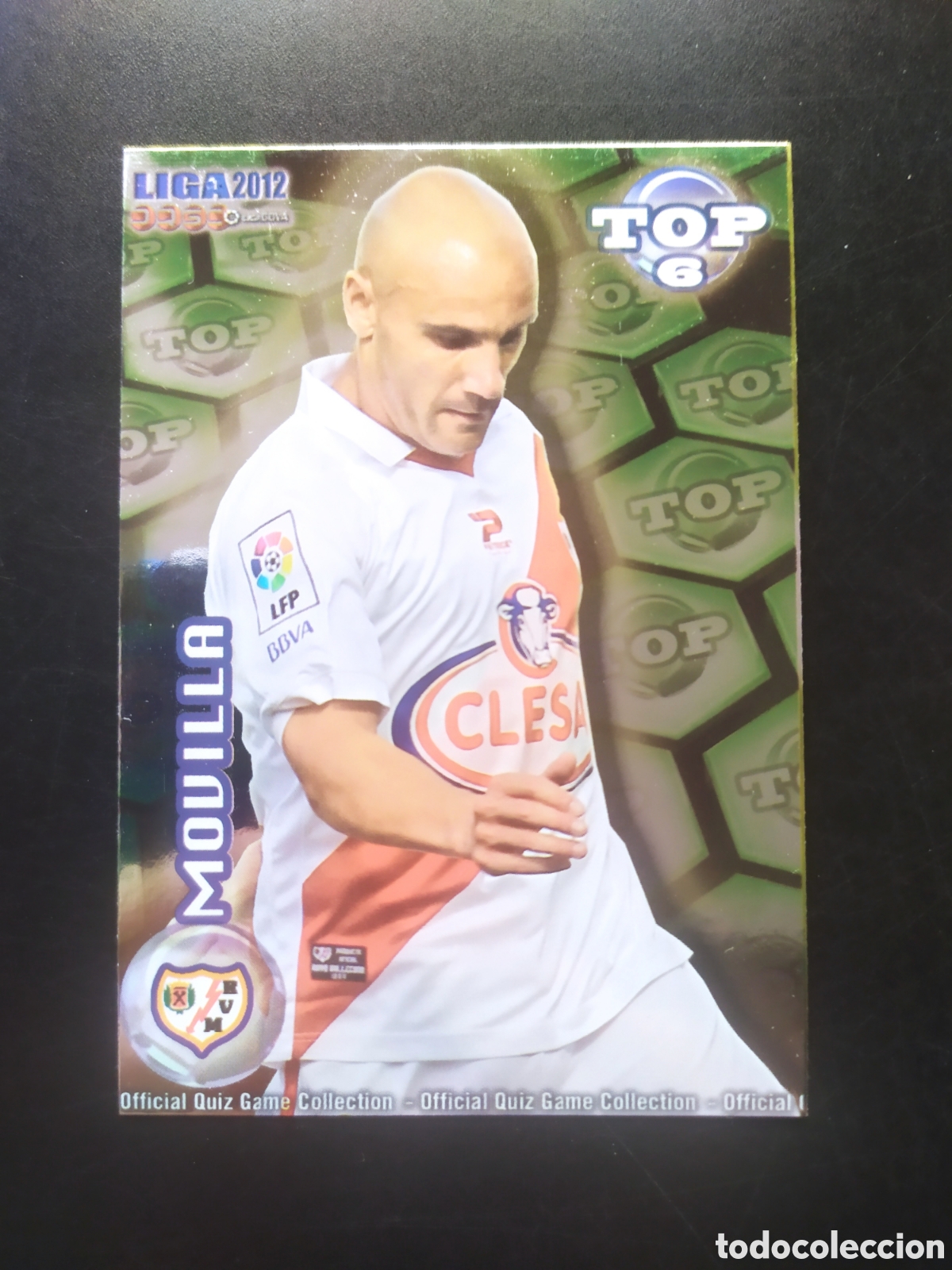 Cromos de f&uacute;tbol: Mundicromo fichas Liga 2011 2012 11 12 Movilla top brillo verde n&deg; 594 Rayo Vallecano