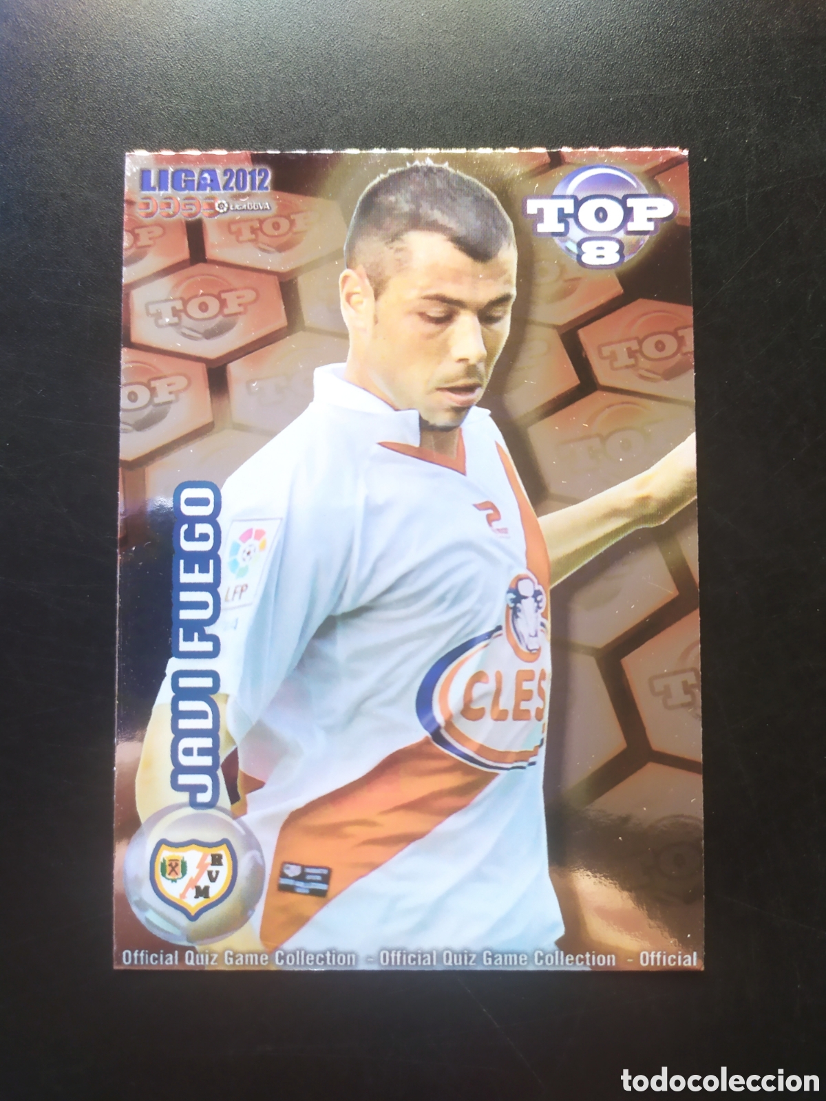 Cromos de f&uacute;tbol: Mundicromo fichas Liga 2011 2012 11 12 Javi Fuego top brillo rojo n&deg; 612 Rayo Vallecano