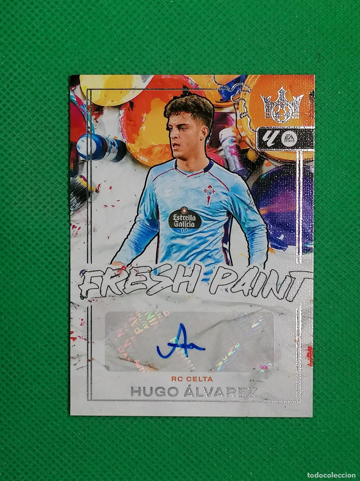 Cromos de f&uacute;tbol: HUGO ALVAREZ CELTA DE VIGO FRESH PAINT AUTO AUTOGRAFO ORIGINAL FIRMA ⚽PANINI PITCH KINGS 2025 26⚽