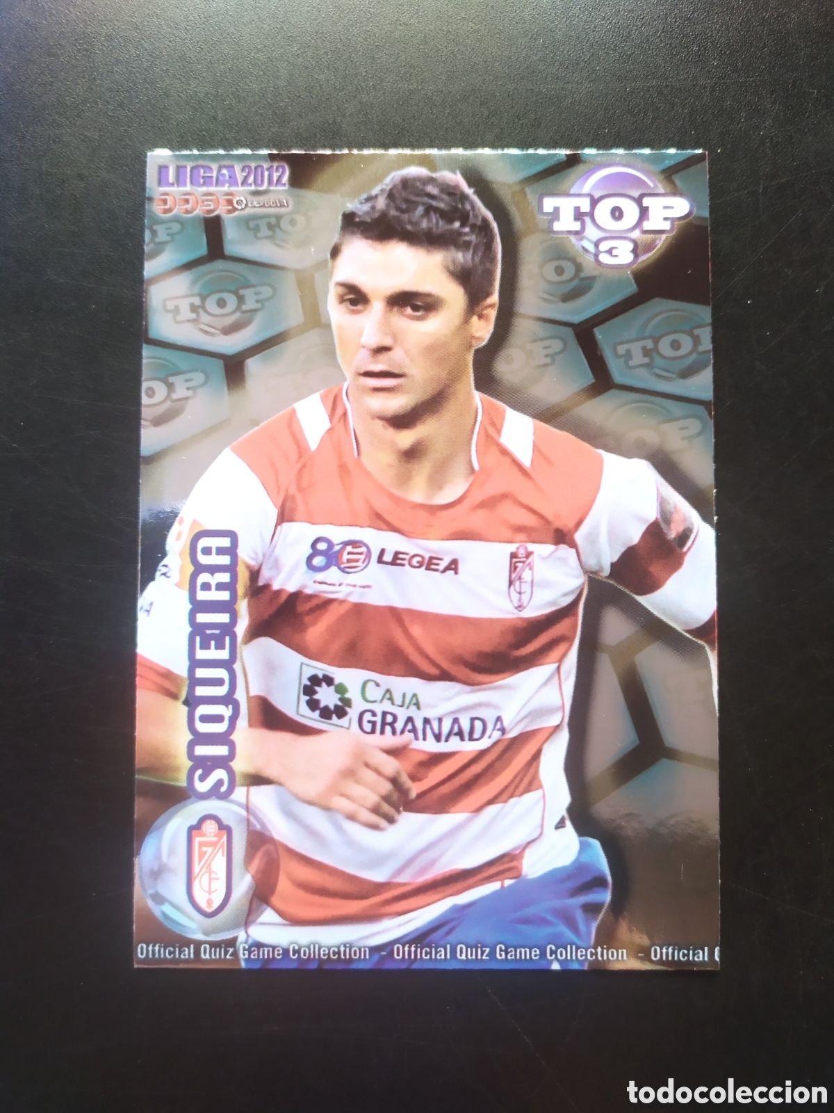 Cromos de f&uacute;tbol: Mundicromo fichas Liga 2011 2012 11 12 Siqueira top brillo azul n&deg; 585 Granada