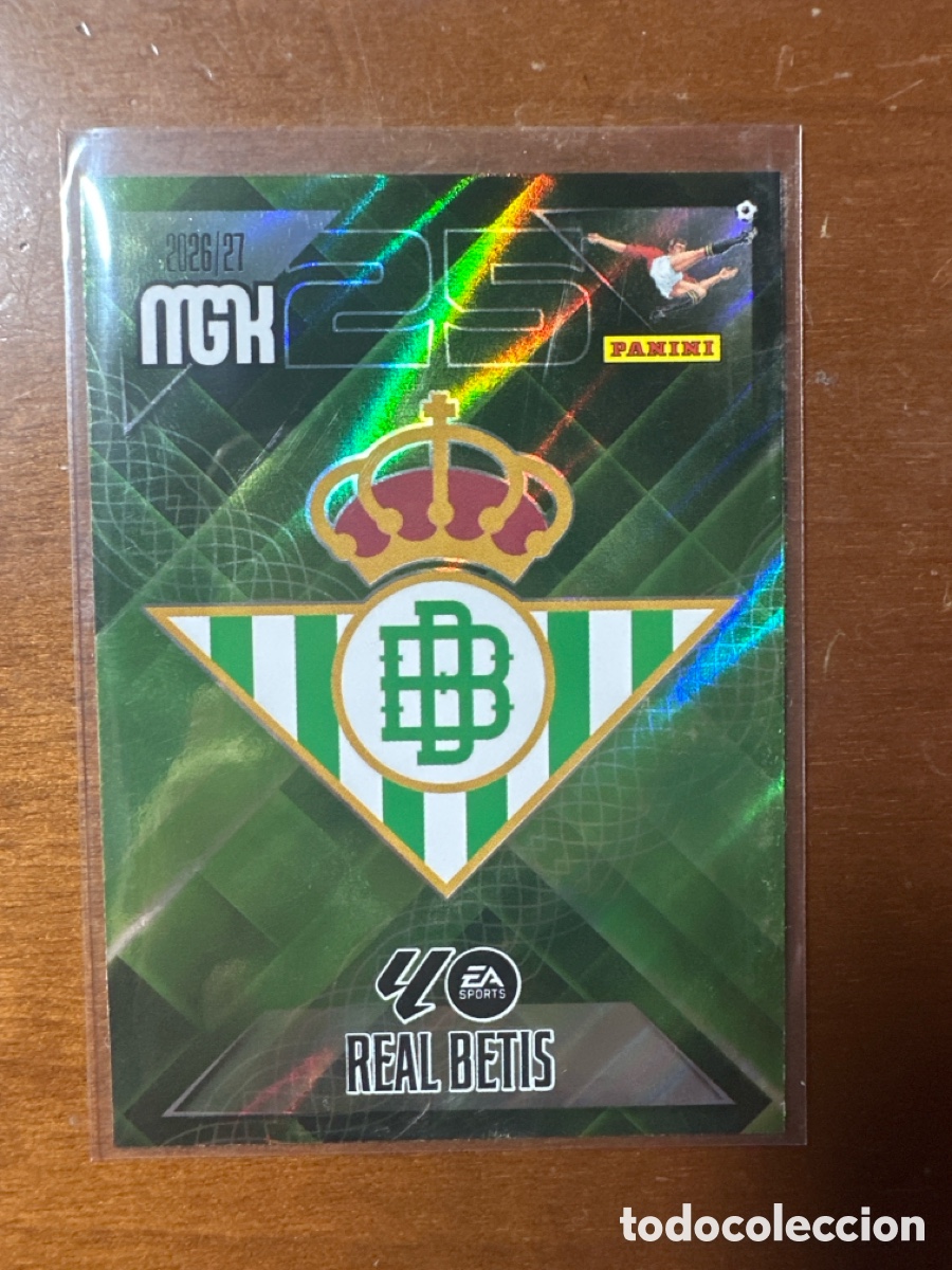 Cromos de f&uacute;tbol: 91 ESCUDO REAL BETIS MEGACRACKS 2026 2027 (MGK 26 27)