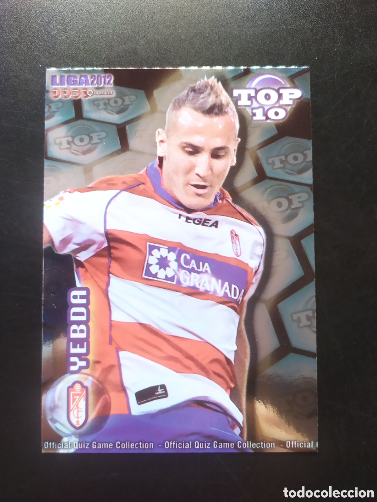 Cromos de f&uacute;tbol: Mundicromo fichas Liga 2011 2012 11 12 Yebda top brillo azul n&deg; 621 Granada