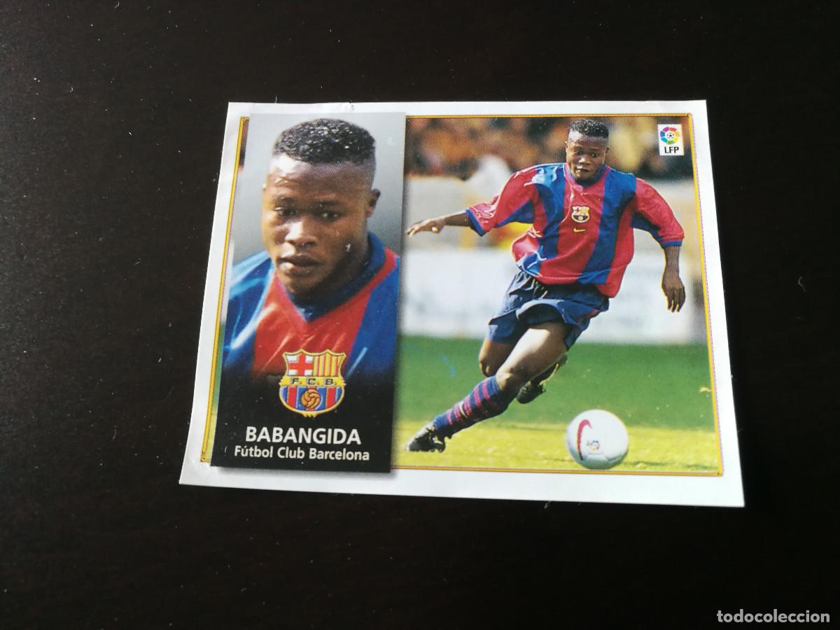 Fu&szlig;ball-Sticker: Babangida FC Barcelona Ultimo Fichaje n&ordm; 22 Editorial Este 98/99, 1998-1999, despegado