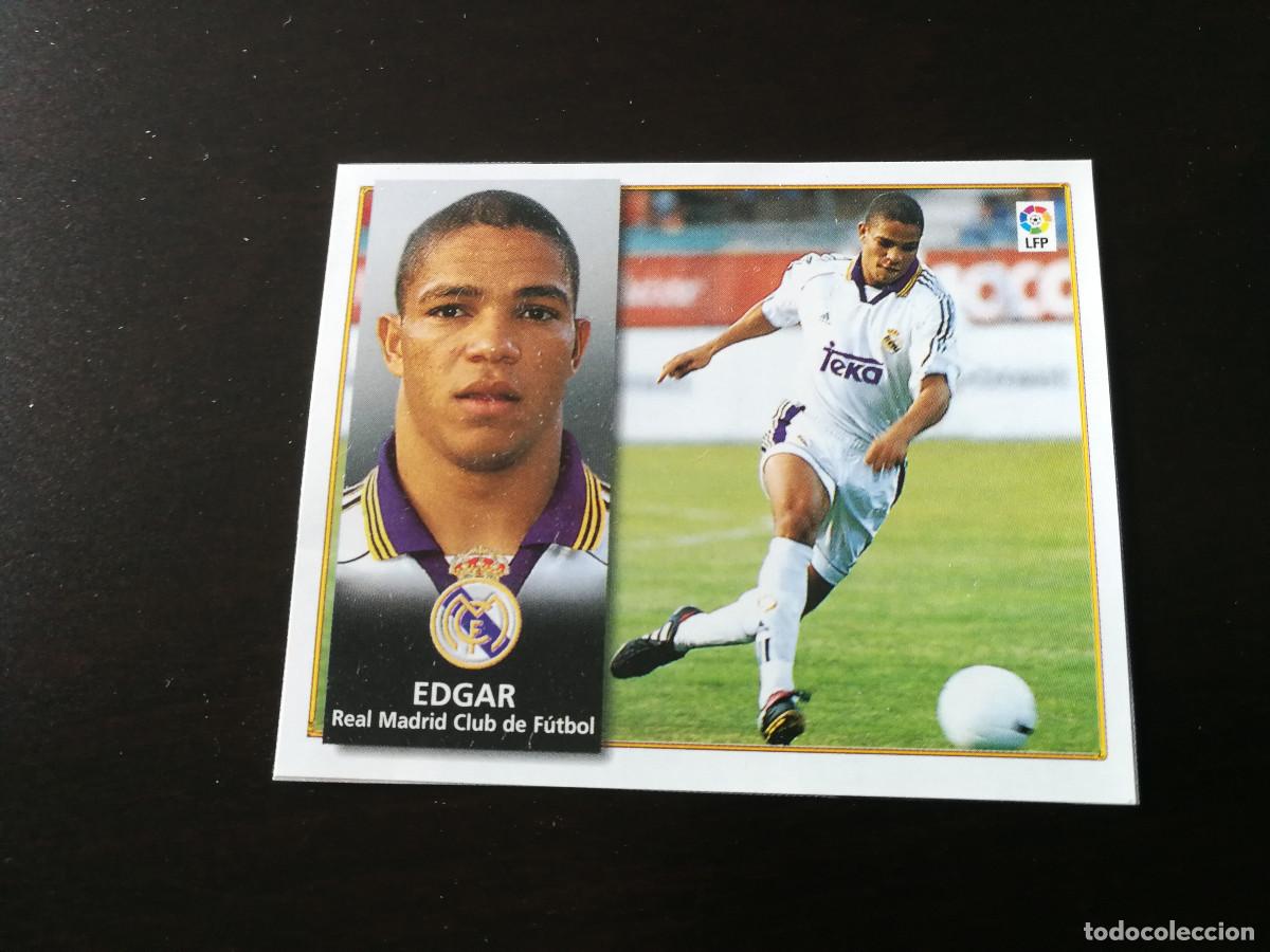 Figurine di Calcio: Edgar Real Madrid Ultimo Fichaje n&ordm; 24 Editorial Este 98/99, 1998-1999, despegado