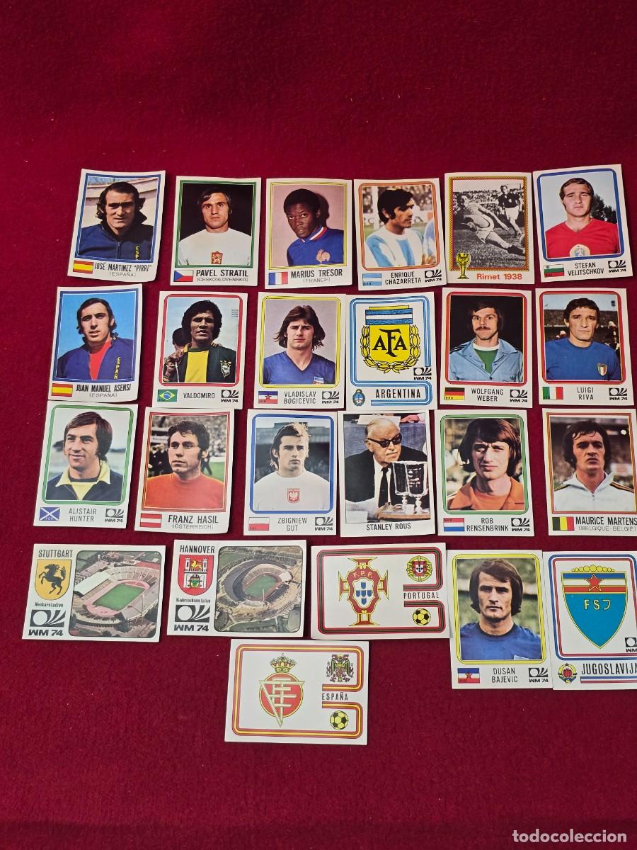 Cromos de f&uacute;tbol: LOTE CROMOS DE FUTBOL MUNCHEN 74.SIN PEGAR.