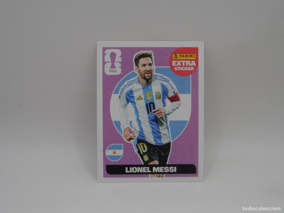 Cromos de f&uacute;tbol: LIONEL MESSI ARGENTINA EXTRA STICKER PANINI FIFA WORLD CUP MUNDIAL 2026 BARCELONA