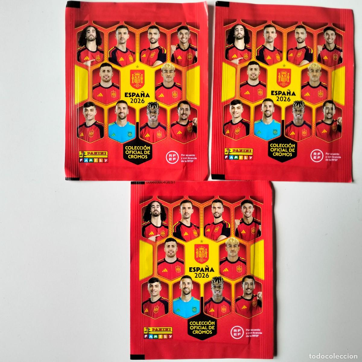 Figurine di Calcio: TRES SOBRES FUTBOL SELECCION ESPA&Ntilde;OLA 2026 SIN ABRIR. PANINI