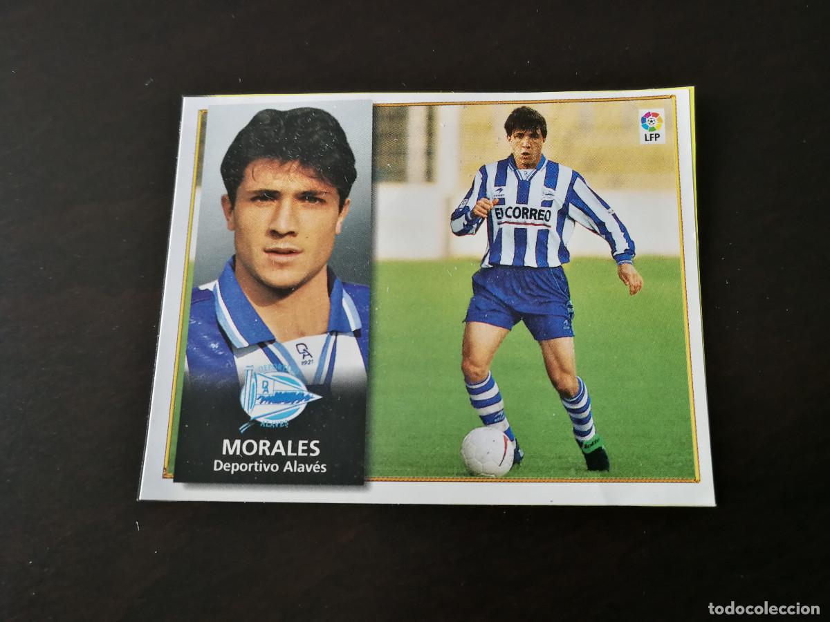 Figurine di Calcio: Morales Coloca Deportivo Alaves Editorial Este 98/99, 1998-1999, despegado