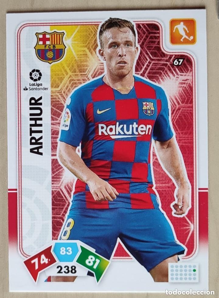 Cromos de f&uacute;tbol: 67 ARTHUR FC BARCELONA FICHA ALBUM ADRENALYN XL 2019 2020 19 20