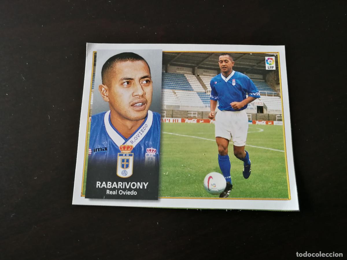 Figurine di Calcio: Rabarivony Coloca Real Oviedo Editorial Este 98/99, 1998-1999, despegado